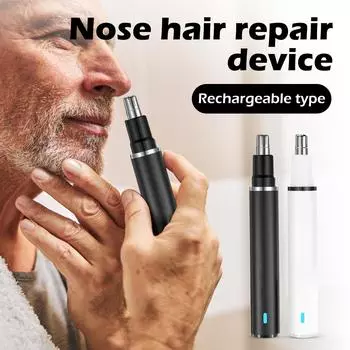 Бритва для волос в носу, электрическая бритва для волос в ушах и носу, машинка для стрижки волос, бритва для удаления волос, бритва One Size чёрный