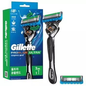 Бритва Gillette 2024 ProGlide Ultra с ручкой + 2 лезвия, корейское лезвие