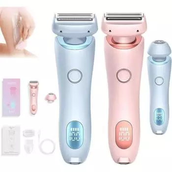 Бритва Glide Pro 3.0 для женщин, гладкое бритье Dusk Omikov Goddess Official Silk Babe On The Go Lady, розовая+синяя