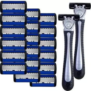 Бритва классическая 6-слойная безопасная бритва для мужского бритья и удаления волос у женщин лезвия для бритья ручная бритва