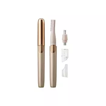 Бритва Koizumi для лица и носа, уход за бровями, USB-перезаряжаемая, золотистая KLC-0851/N
