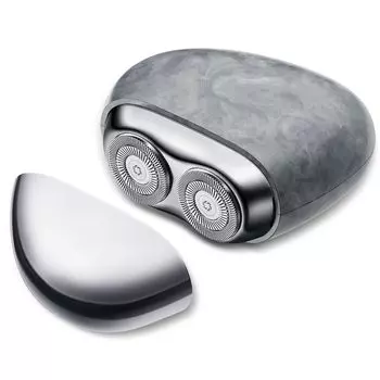 Бритва Компактная мини-легкая электробритва Срок службы 60 дней Перезаряжаемая через USB 18 лезвий Для сухого и влажного бритья Вращающееся двойное лезвие IPX7