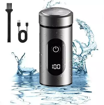 Бритва Мини бритва для мужчин 6 внутренних лезвий 1200 мАч USB быстрая зарядка IPX7 водонепроницаемый сухое и влажное использование автоматическая функция полировки низкий уровень шума компактный