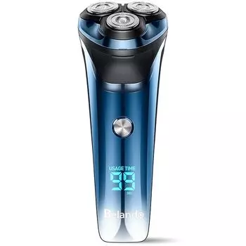 бритва мужская электробритва [вращение на 360°, японское лезвие, низкий уровень шума] USB-зарядка IPX7 водонепроницаемая мужская бритва гладкое бритье 27 лезвий