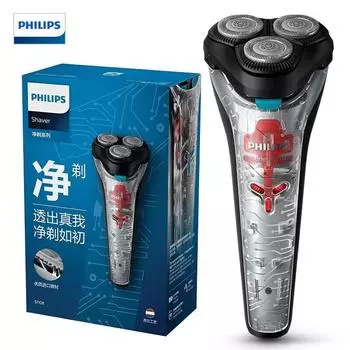 Бритва Philips с 3 головками, бритва S1118 для мытья тела, быстрая зарядка, 1 час