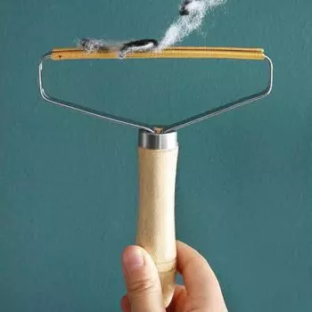 Бритва с деревянной ручкой не повреждает одежду, размораживает шерстяное пальто, ручная бритва из нержавеющей стали, двусторонний размораживатель