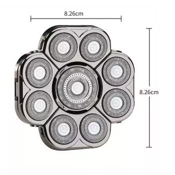 Бритва с девятью лезвиями для самостоятельного бритья лысых голов 9-Segment Tool Holder