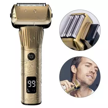 Бритва с сеткой, беспроводная электрическая бритва для мужчин, бритва с 5 головками, перезаряжаемая