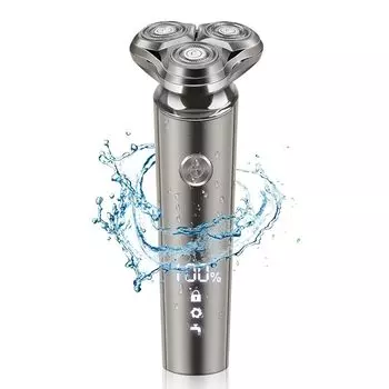 Бритва с зарядкой через USB, низкий уровень шума, возможность влажного и сухого использования, водонепроницаемость IPX6, возможность мытья ЖК-дисплея, функция блокировки, совместимость с другими странами, подарки на день рождения для мужчин