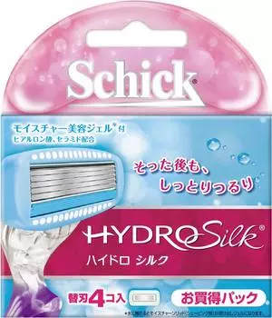 Бритва Schick Hydrosilk со сменными лезвиями (4 шт) Женский