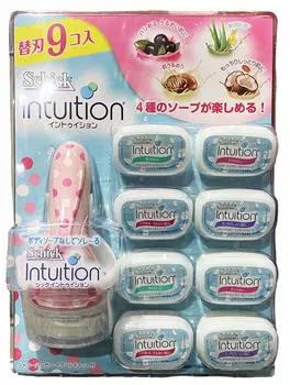 Бритва SCHICK комплект из 9 сменных лезвий +