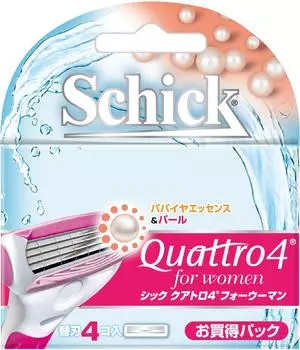 Бритва Schick Quattro 4 для женщин со сменными лезвиями (4 шт) Женский