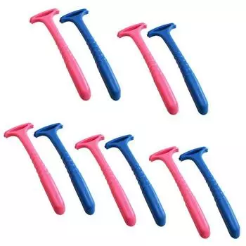 Бритва Seven Star Callus Razor Blue 5 шт. + Pink 5 шт., 1 набор, корейское лезвие для бритвы