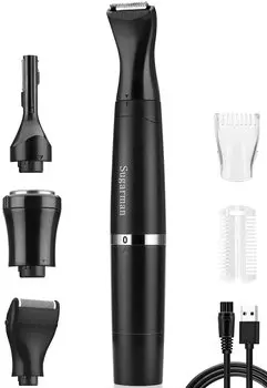 Бритва Sugarman Электробритва USB-зарядка Электробритва vio Бритва Бритва для лица Бритье Брови Руки Подмышки Ноги Волосы Линия бикини Нежелательные