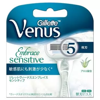 Бритва Venus для чувствительной кожи Embrace Sensitive 2 сменных лезвия для женщин