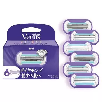 Бритва VENUS для женщин, для гладкой кожи, 6 сменных лезвий, вихревая