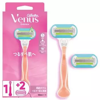 Бритва Venus Razor для женщин для гладкой кожи тела сменные лезвия 2 шт Embrace