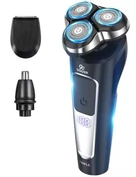 Бритва весна новая близкая электрическая нулевая небритва близкая 27 как сухая, так и влажная легкая светодиодная остаточная сумма портативная Удобная с защитным деловым подарком чёрный