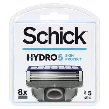 Бритвенные лезвия Schick Hydro 5 Skin Protect, 8 упаковок, 1 шт., корейское бритвенное лезвие