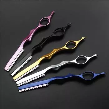 Бритвенный стальной гребень для стрижки волос, профессиональный парикмахерский формирователь волос YNR 17.5cm золотой