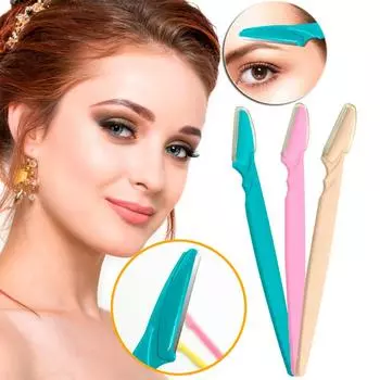 Бритвы для удаления волос на лице и бровях Формирователь для тонкой настройки Бритва Косметика разноцветный