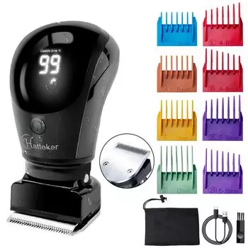 Бритвы HATTEKER для мужчин, многофункциональная бритва для лысины, набор для ухода за волосами, беспроводные перезаряжаемые электробритвы