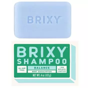 BRIXY Coconut Oil Argan Oil Balance Shampoo для жирной кожи головы с провитамином B5 - Мята Эвкалиптовый ароматизатор Shampoo для жирной кожи головы, 1 x 113 г