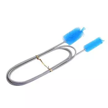 (Бризанд) Щетка для фильтра для аквариумной воды Щетка с длинной трубкой Щетка для чистки Гибкая щетка для шланга One Size синий