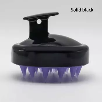 (Бризанд) Щетка для шампуня, массажная щетка для кожи головы, расческа для шампуня, массажер, гладкая расческа для волос One Size чёрный