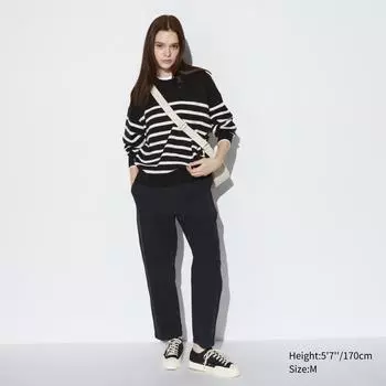 БРЮКИ ИЗ ХЛОПКА UNIQLO (гладкий)