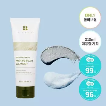 BRMUD Recovery Mud Back To Foam Cleanser, 310 мл, большой размер
