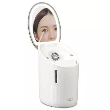 Broadcast on TV/[VoCE Bescos Awarded/Supervised by Rohto Pharmaceutical] Iris Ohyama Face Steamer Equipped with 3 modes, 3 types of lights, Large capa