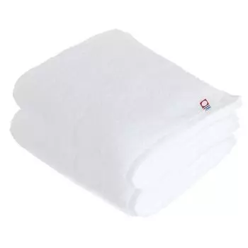 Broccoli House Imabari Face Set of Made in Medium Perfect for and 34 x 80cm Towels, 2, Japan, Thick, Quick-Drying, Absorbent, Authentic, Fluffy, белый