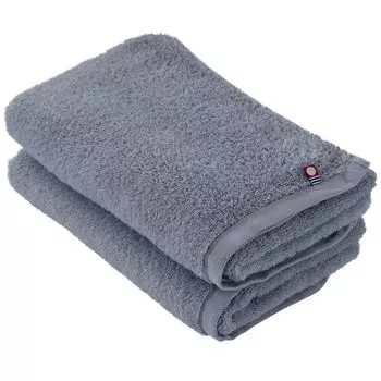 Broccoli House Imabari Slim Bath Set of 34 x Medium Room Quick Water Mini Bath Made in Navy Grey Полотенце, Полотенце, 2, 110 см, Пушистое, Толстое, Детское, Сухое,