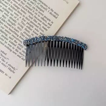 Broken Hair Artifact Korean Rhinestone Comb Hair Clip Invisible Shiny Hair Styling Accessory Hairband Headwear Gift