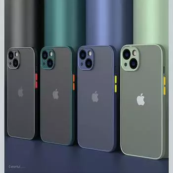 Бронированный бампер противоударный чехол для телефона iPhone 15 11 12 13 Mini 14 Pro XR X Xs Max 7 8 Plus SE 2020 силиконовый жесткий чехол Capa For iphone X Xs чёрный