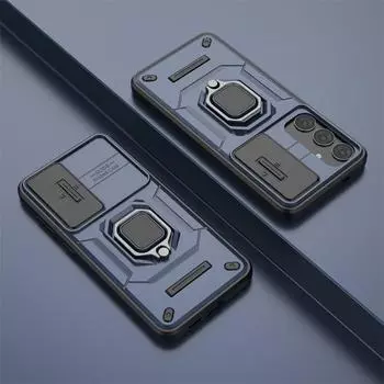 Бронированный чехол для Samsung Galaxy S24 Ultra S23 Plus для Galaxy A14 5G A24 A34 A54, защитный чехол для объектива, кольцо-держатель, чехол Fundas For Galaxy S23 Ultra