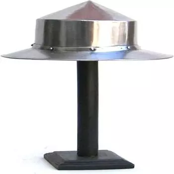 Броня Котел лучника Заостренный серебряный шлем