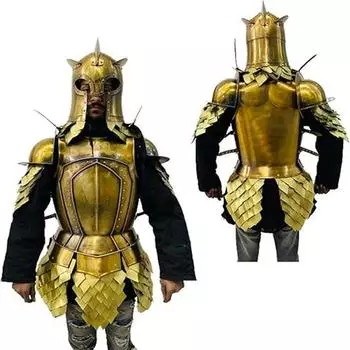 Броня полуброни для латуни, средневековый рыцарь, полуброня, замечательный подарок, костюм короля, мужской доспех