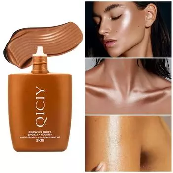 Bronzing Drops Serum Bronze Liquid Highlighter Foundation Nourishing Shimmer Makeup Cosmetics Skin Care