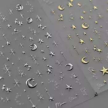 Бронзирующие наклейки для ногтей Starlight. Изготовление креативных декоративных наклеек своими руками. to3002-golden