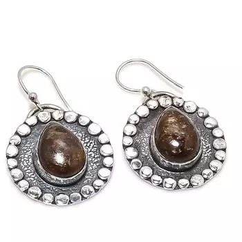 Bronzite Gemstone Handmade 925 Silver Jewelry Earring 1.38 JCE481-34