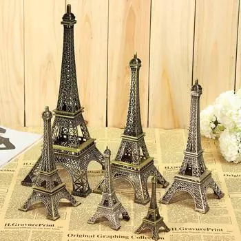 Бронзовая модель Парижа Эйфелевой башни 7 размеров, фигурка башни, скульптурная модель, домашний декор, сувенир, подарок 30 cm