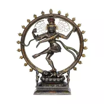 Бронзовая отделка Статуя танцующего Господа Шивы Натараджи, декоративный идол для дома, офиса, студий йоги, мест для медитации