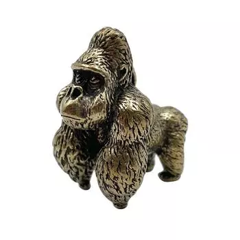 Бронзовая статуя гориллы медный