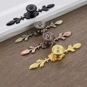 Бронзовые ручки, кухонный дверной шкаф, алюминиевый сплав, европейский шкаф, мебельный ящик, ручки шкафа дубильная кора