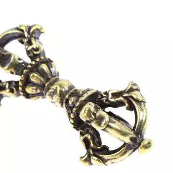 Бронзовые старинные тибетские буддийские религиозные принадлежности, счастливый домашний декор