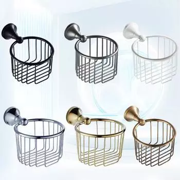 Бронзовый черный держатель для бумаги латунь золото серый белый античный хром ванная комната туалет корзина для хранения бумаги полка для шампуня мыла полка для салфеток