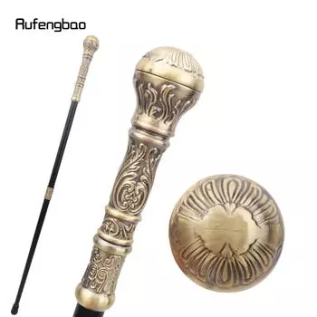 Бронзовый цветок роскошная круглая ручка модная трость для вечеринки декоративная трость элегантная ручка посоха трость 93 см