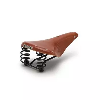BROOKS Традиционное кожаное седло модель B17 с пружиной FLYER HONEY